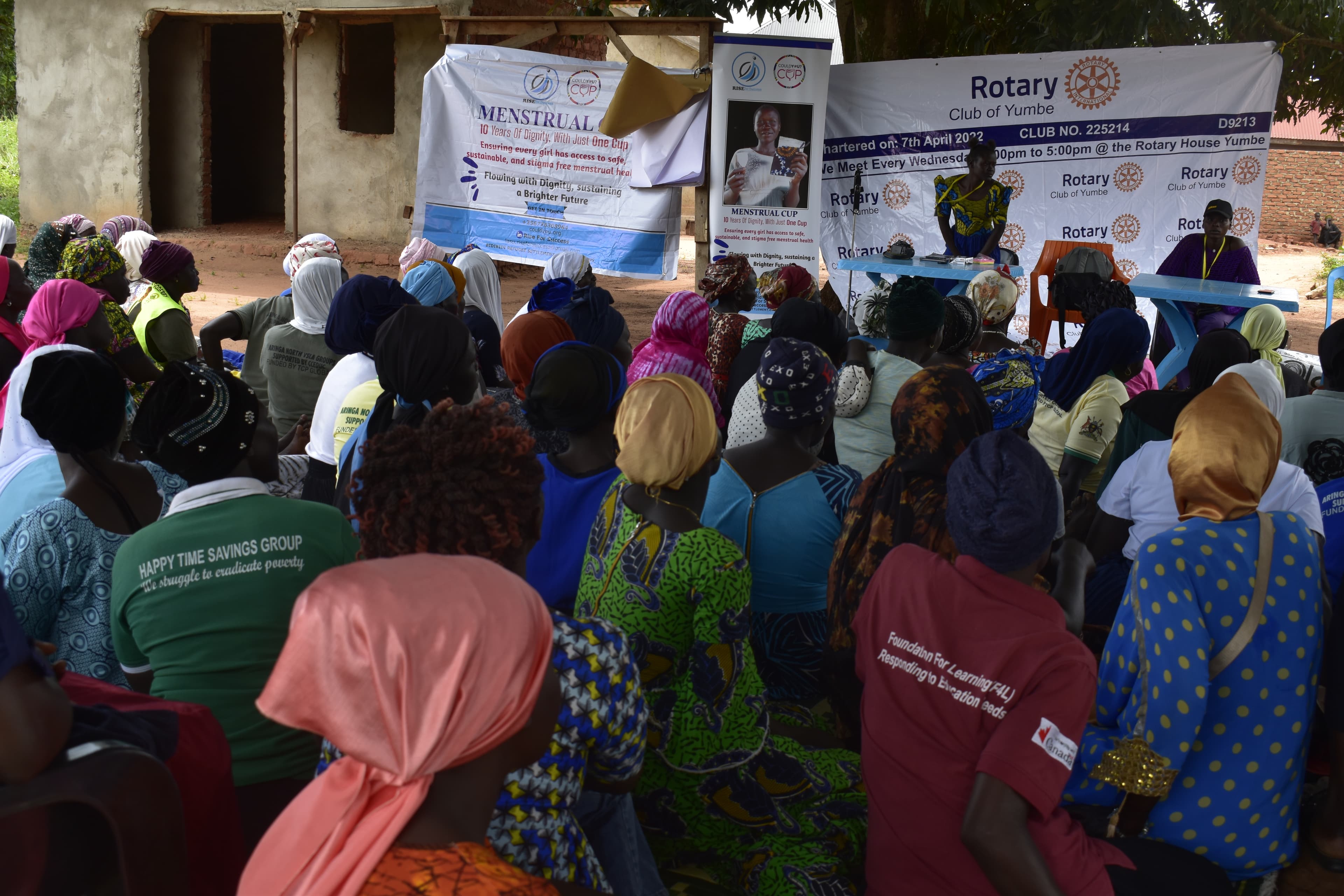 CouldYou Menstrual cup distribution and awareness workshop in Bidi-Bidi